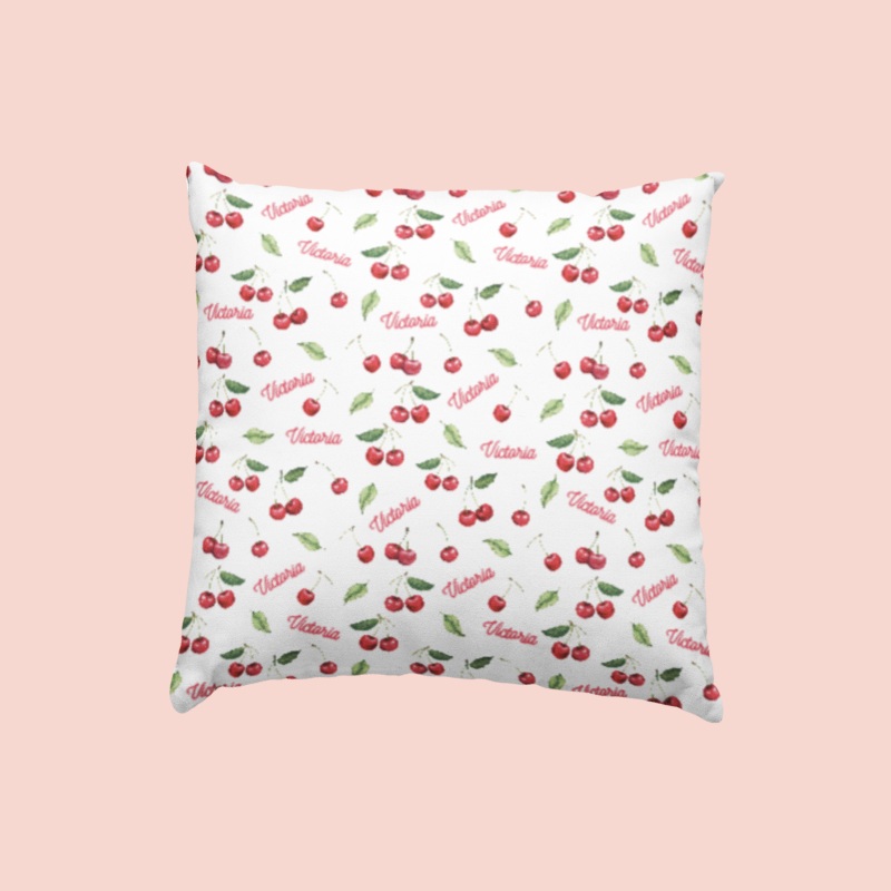 Sugar + Maple Custom Pillow | Very Cherry