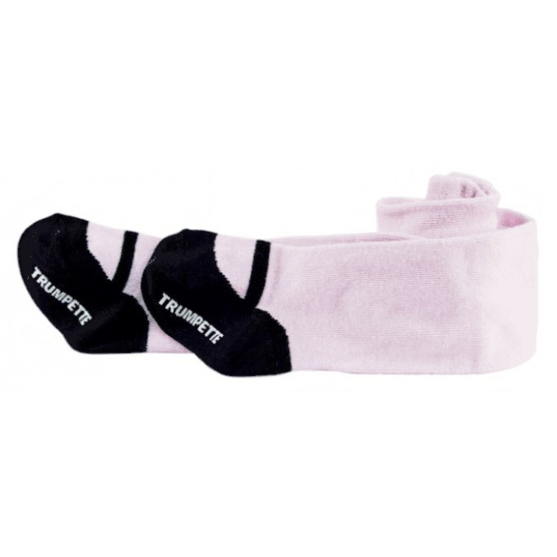 Trumpette Maryjane Pink/Black Tights, 6-12 Months