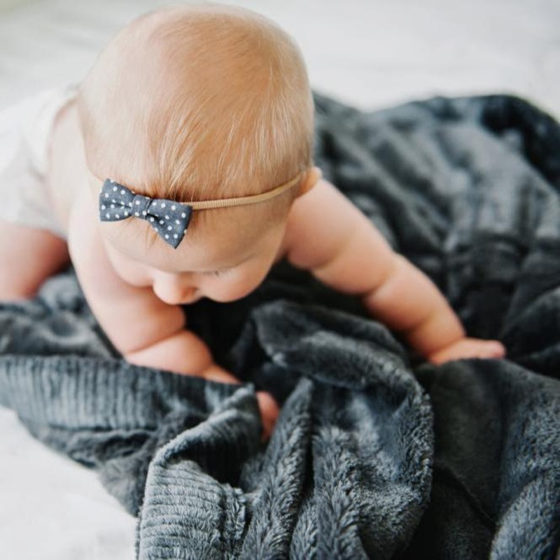 Charcoal Lush Blanket – Receiving