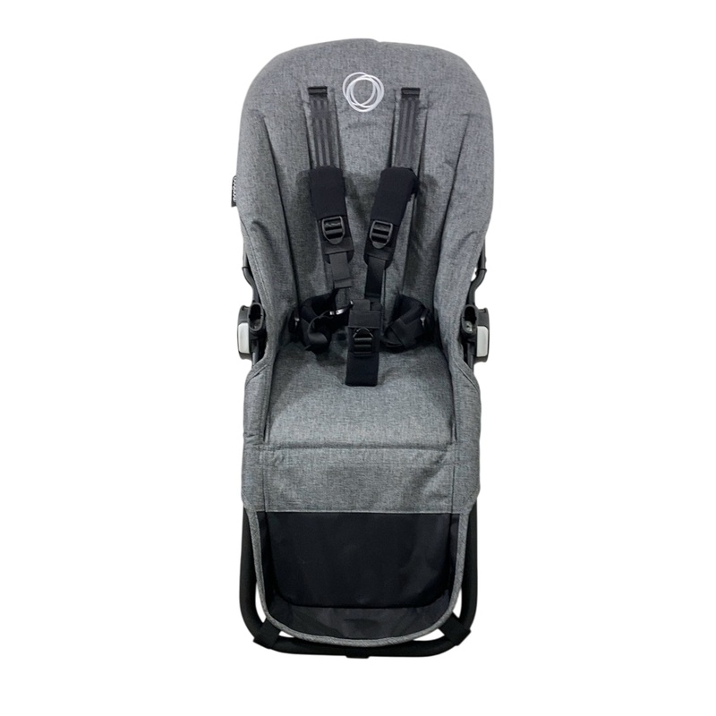 Bugaboo Donkey 5 Duo Extension Set, 2023, Black, Grey Melange, without Canopy