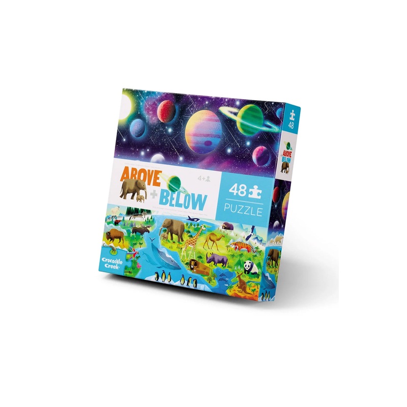 Crocodile Creek Above & Below Puzzle: Earth & Space