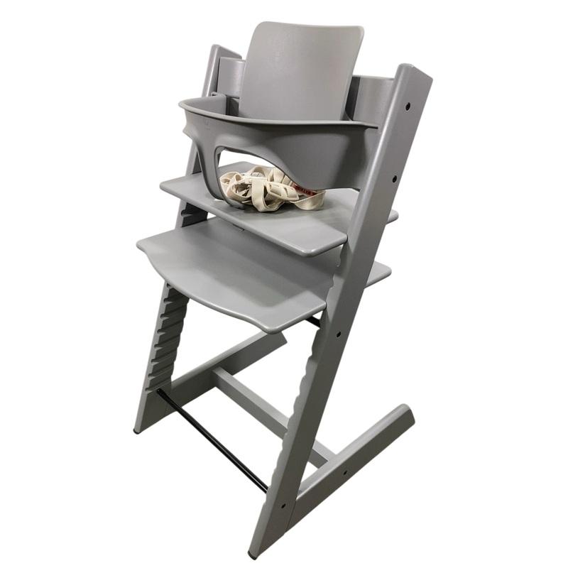 Stokke Tripp Trapp High Chair With Baby Set, 2, Storm Grey