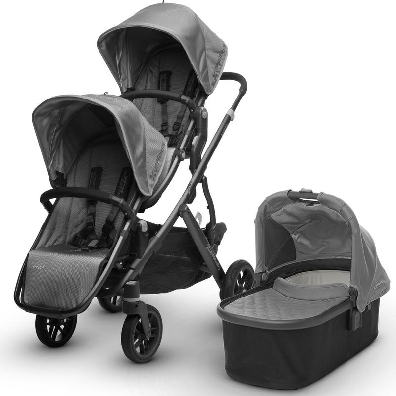 UPPAbaby 2017 Vista Double Stroller – Pascal (Grey/Carbon)
