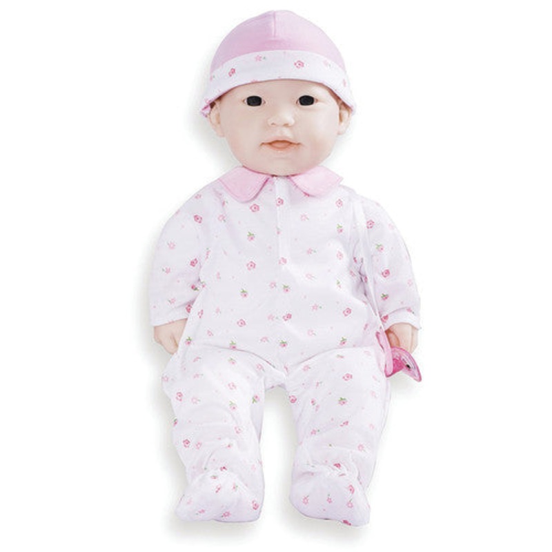 16″ La Baby Soft Baby Doll, Pink w/Pacifier, Asian