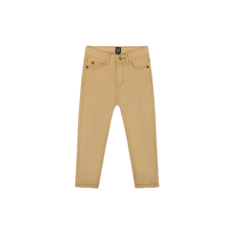 Deux Par Deux Stretch Twill Pants – Light Golden Beige