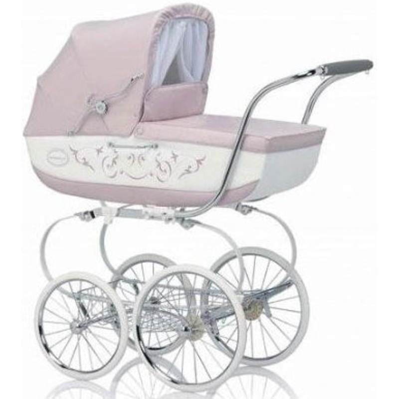 Inglesina Classica Pram in Pink/White