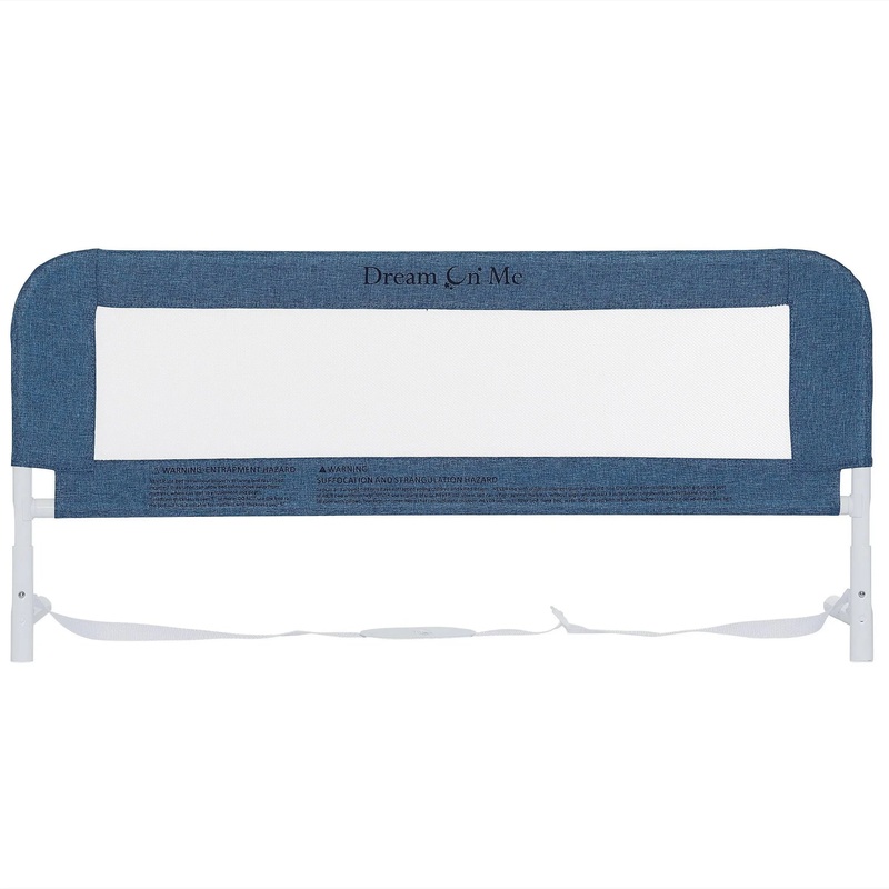 3D Linen fabric and Mesh Security Bed Rail – Navy