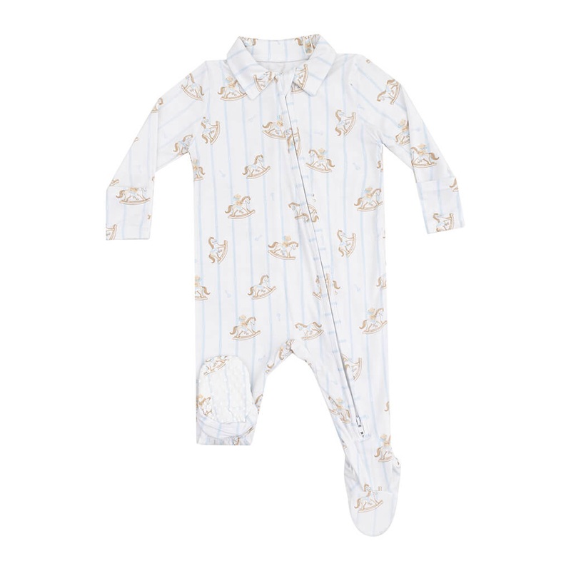 ADR 2 Way Zipper Footie Vintage Rocking Horse Polo