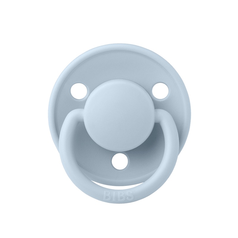 BIBS Color Baby Pacifier 1-Pack Round Latex – Size 1  Baby Blue