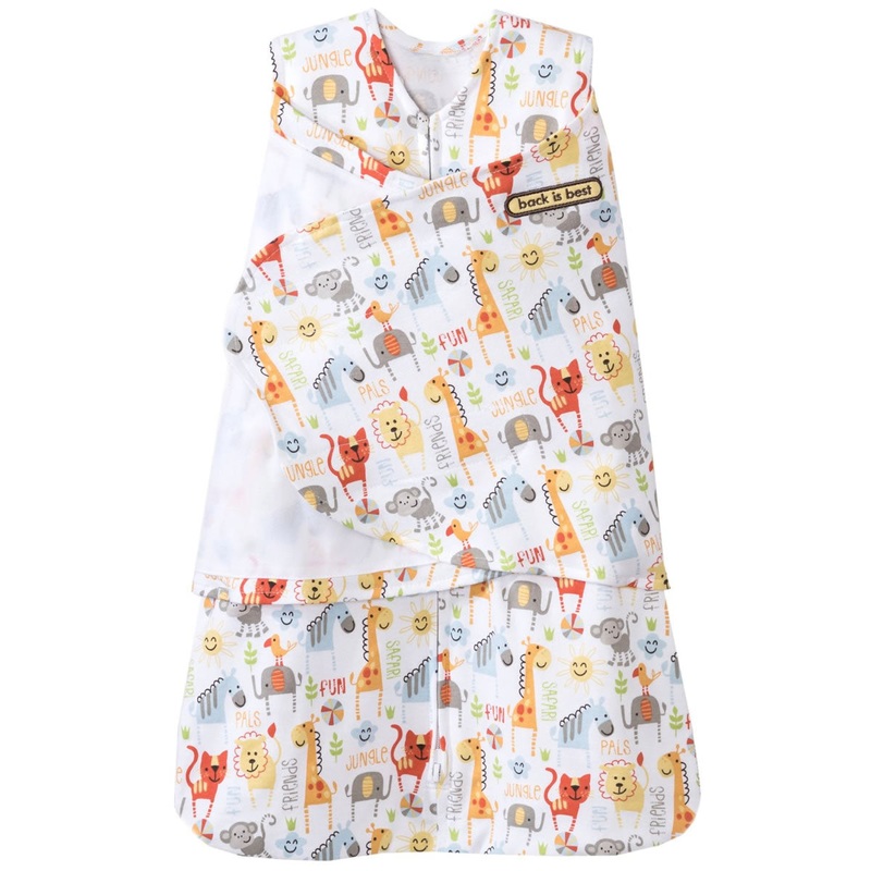 HALO SleepSack Swaddle, Jungle Pals Fun, Newborn