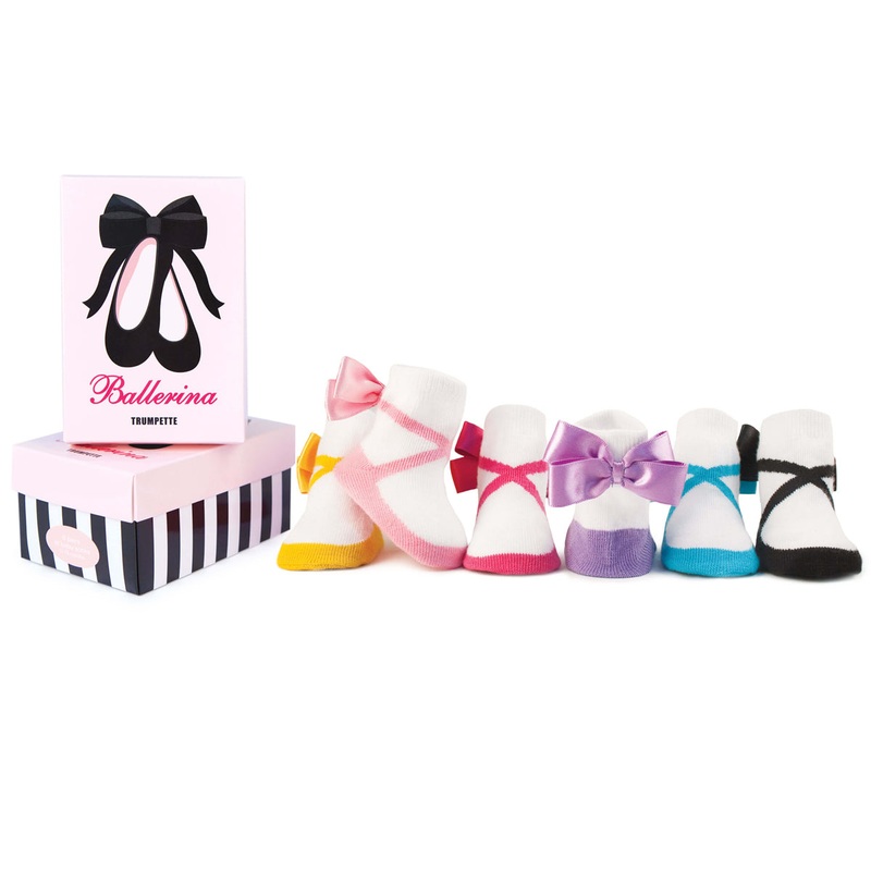 Trumpette Ballerina Socks – 6 Pair, 0-12 Months