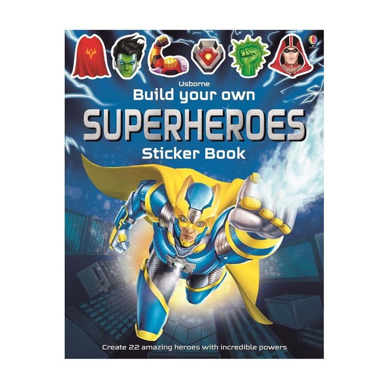 Usborne Build Your Own Superheroes Sticker Book