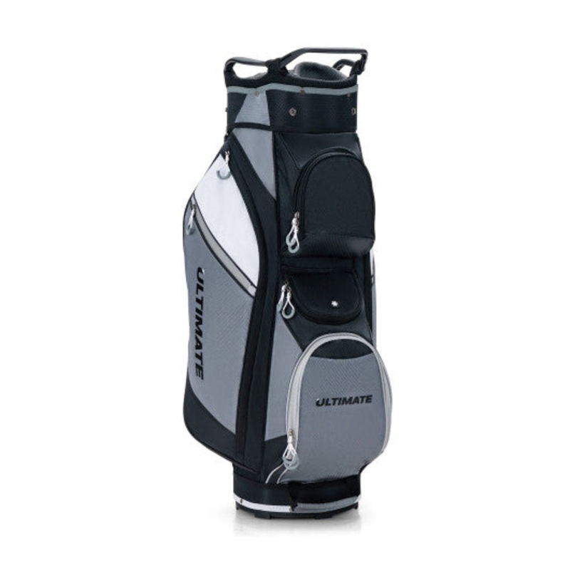 14-Way Golf Cart Stand Bag With Waterproof Rain Hood
