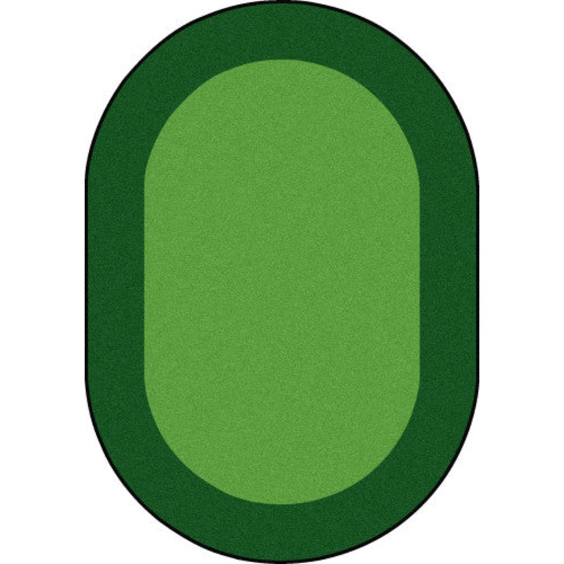 All Around Rug, 5’4″ x 7’8″ Oval, Green