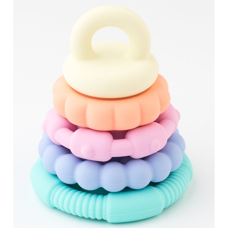 Jellystone Rainbow Stacker Teether and Toy – Pastel