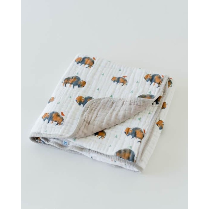 Little Unicorn Cotton Muslin Quilt – Bison