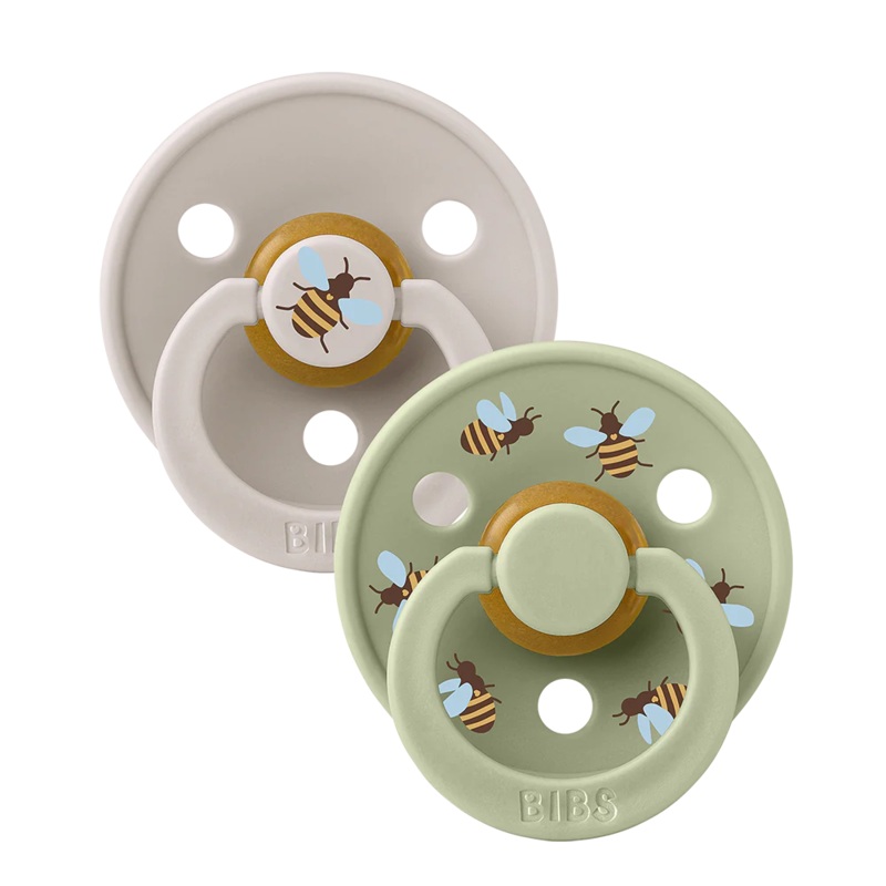 BIBS Studio Colour 2 Pack – Bumblebee – Mushroom + Sage