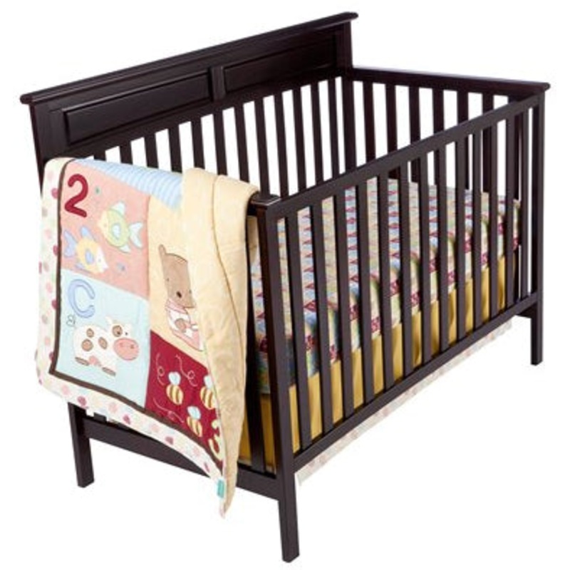 Kidsline Tiddliwinks ABC 123 3pc Baby Crib Bedding Set