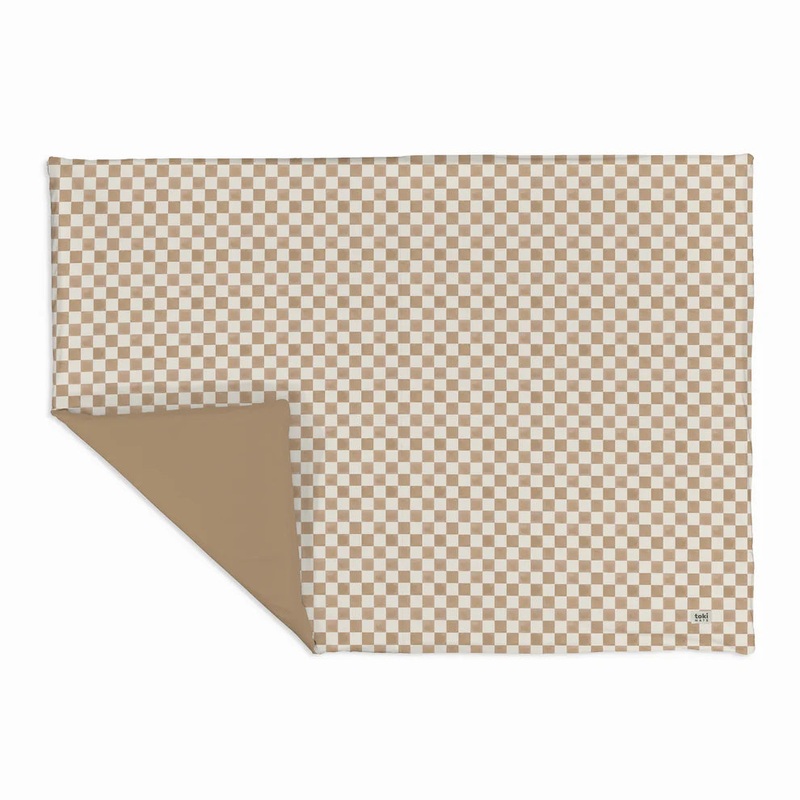 Toki Kids Epic Padded Play Mat 60″ x 84″, Checker Toffee
