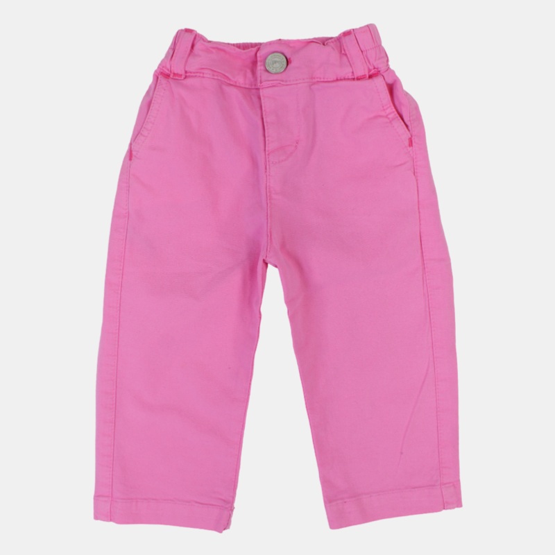 Unisex Baby Fuchsia Gabardine Pants