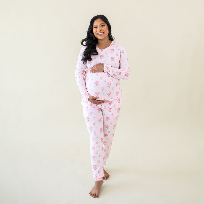 Women’s Jogger Pajama Set in Sakura Peony