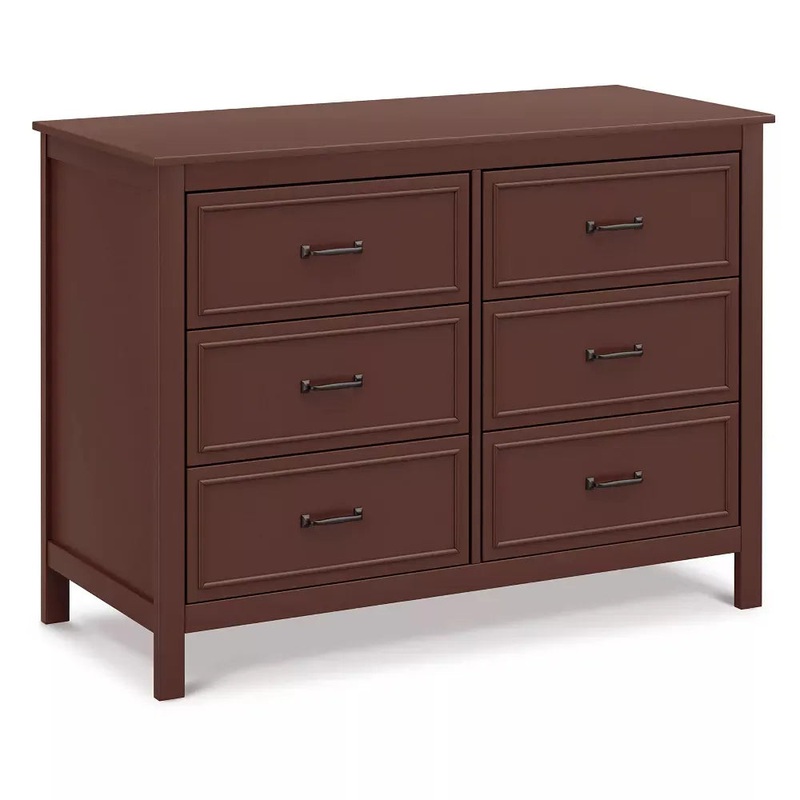 Charlie 6-Drawer Double Dresser – Crimson Red