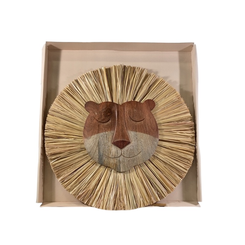 Crane Baby Handcrafted Wood Wall Decor, Lion