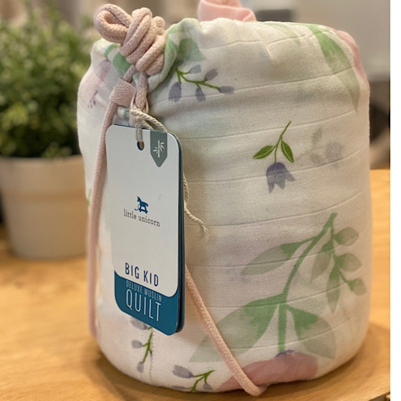 Little Unicorn Cotton Deluxe Muslin Big Kid Quilt – Pink Peony