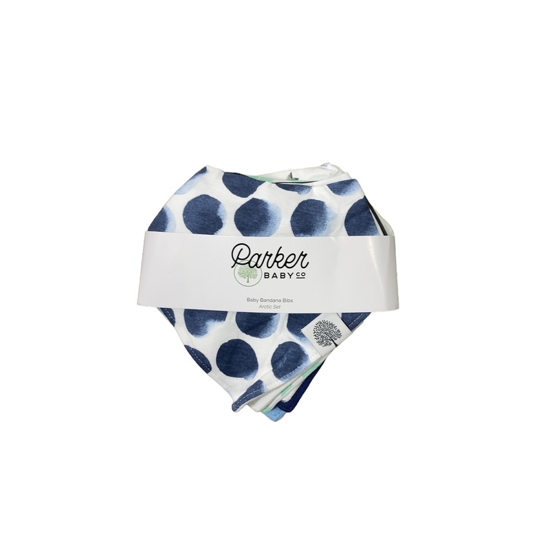 Parker Baby Co. Bandana Bib Set 8 Pack, Arctic Set