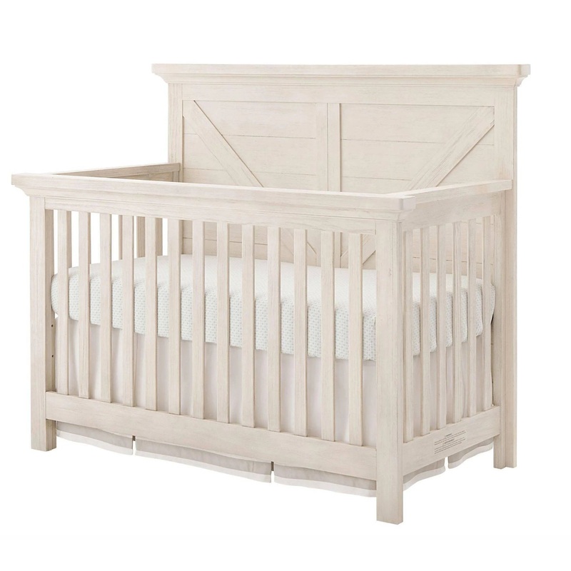Westfield Convertible Crib Brushed – White