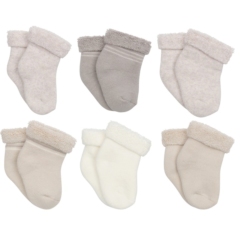 6-Pack Baby Boys Fox Wiggle Proof Socks