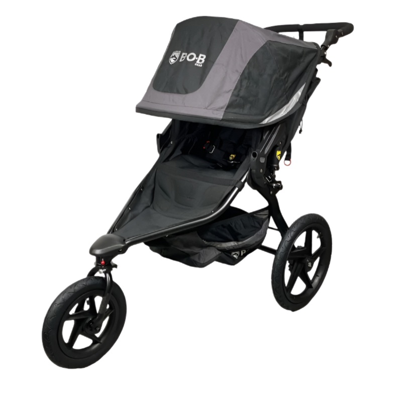 BOB Revolution Flex Single Jogging Stroller, 2024, Graphite Black