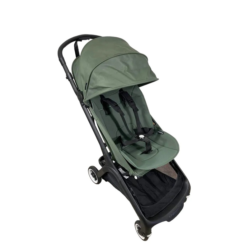 Bugaboo Butterfly Stroller, 2024, Black, Forest Green, Forest Green