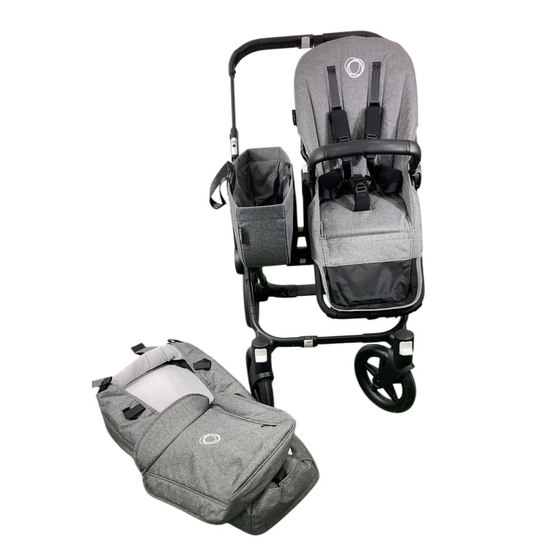 Bugaboo Donkey 5 Mono Stroller, 2021, Graphite, Grey Melange, without Canopy