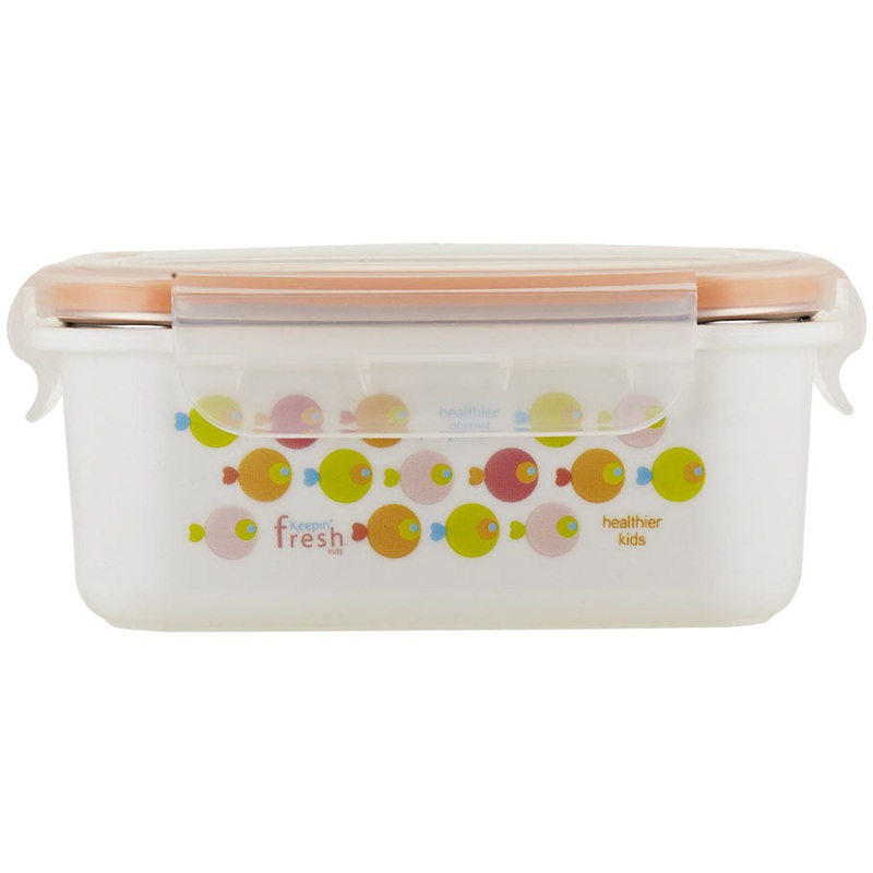 Innobaby Keepin’ Smart Double Insulated Stainless Bento, 15 oz. – Fish/Orange