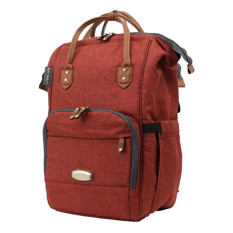 Petit Bebe Premium Max Diaper Bag  Dark &Red