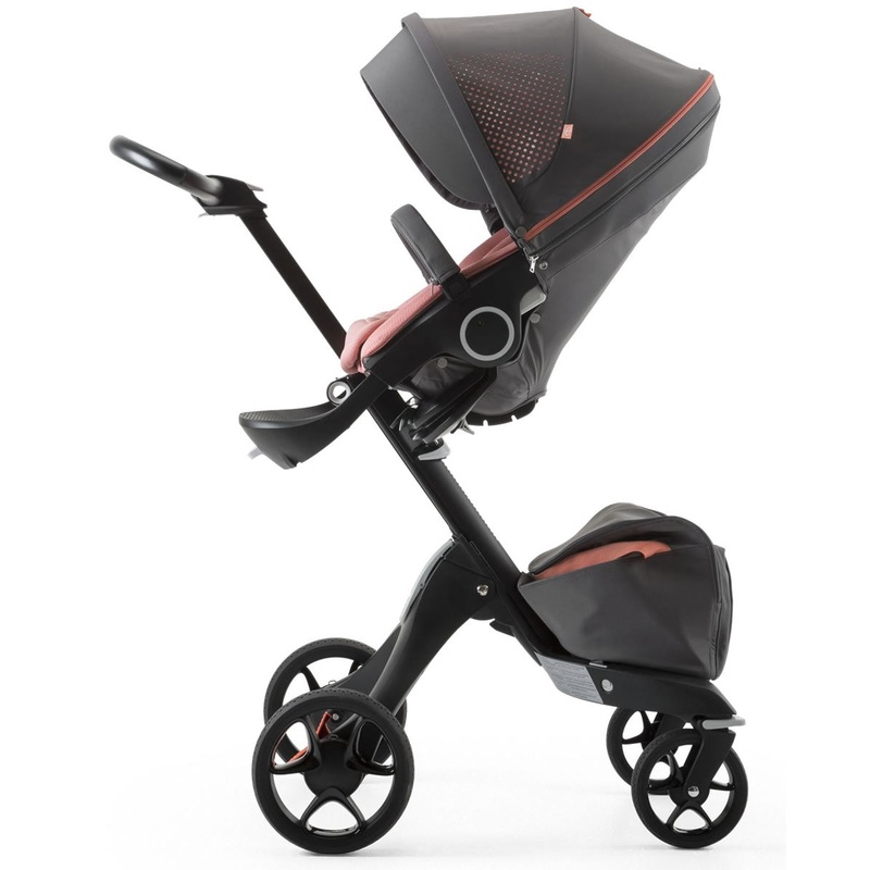 Stokke Xplory Athleisure Stroller – Black/Coral