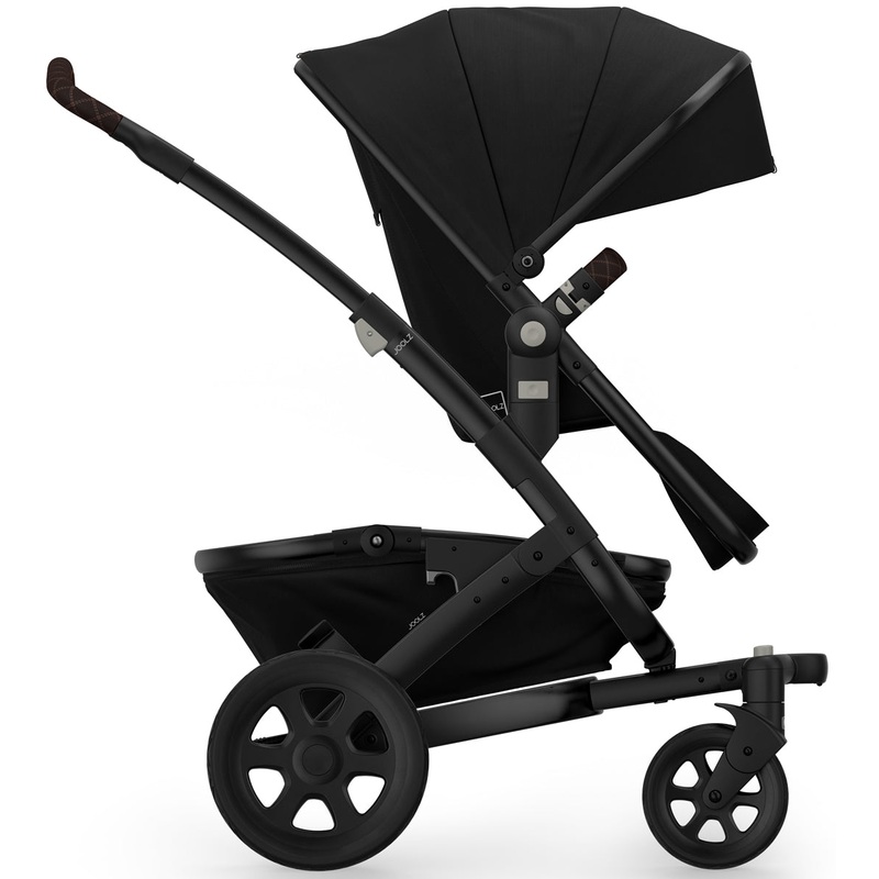 Joolz Geo 2 Tailor Mono Stroller – Black/Black/Black/Dark Brown Double-Stitched
