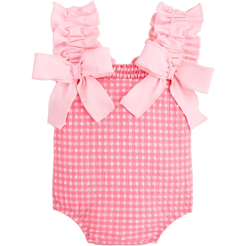 Mud Pie Pink Check Swimsuit