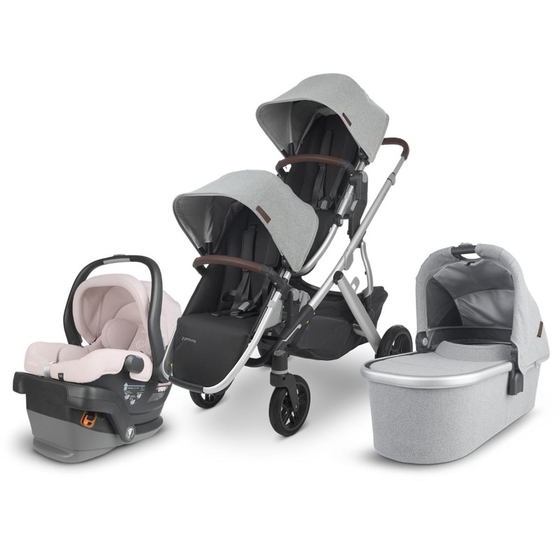 UPPAbaby VISTA V2 Double Stroller + MESA V2 Travel System Bundle – Stella / Alice