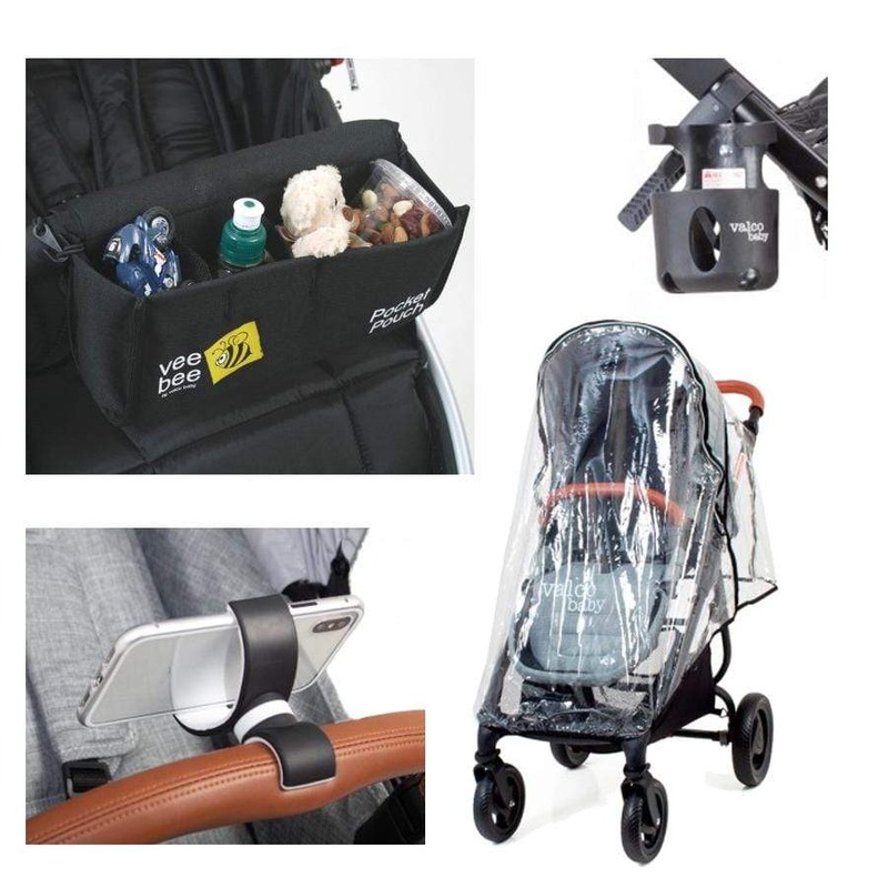 Valco Rain Cover, Pocket Pouch, Cup Holder, Phone Holder