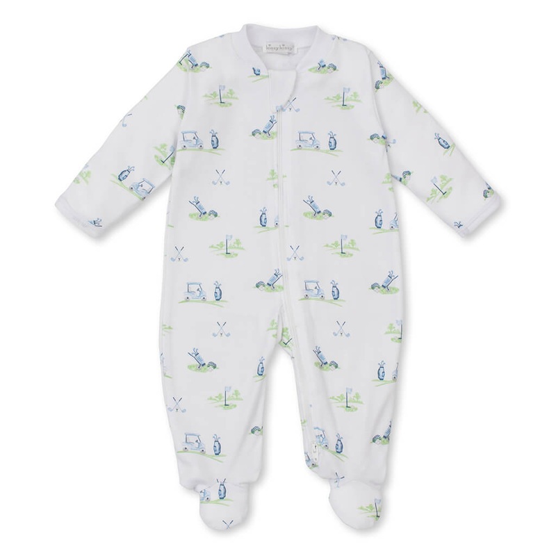 Zipper Footie – Fairway Foursome Blue