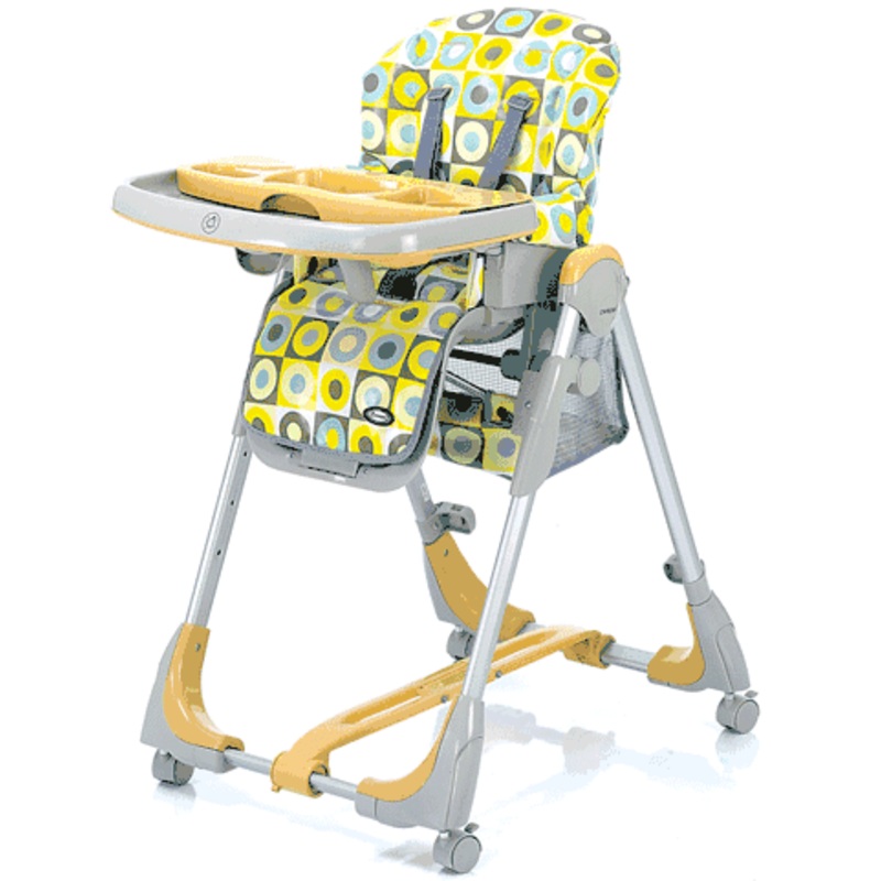 Zooper Peas & Carrots High Chair 2008 Yellow Dots