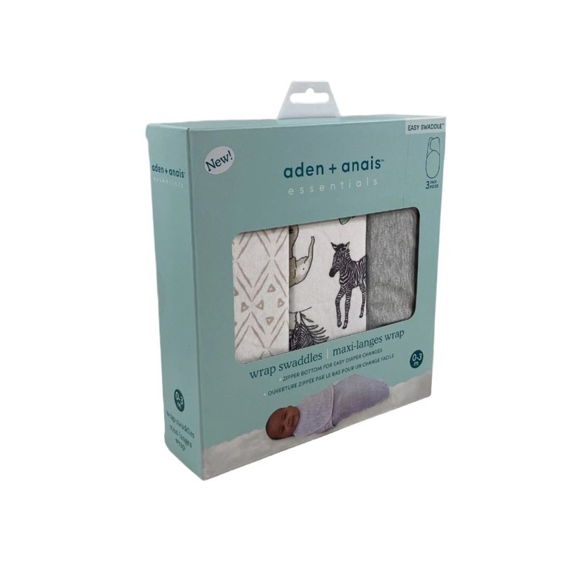 Aden + Anais Essentials Easy Wrap Swaddle, 0-3 Months, Toile