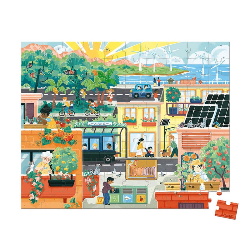 Green City Puzzle 100 Pieces