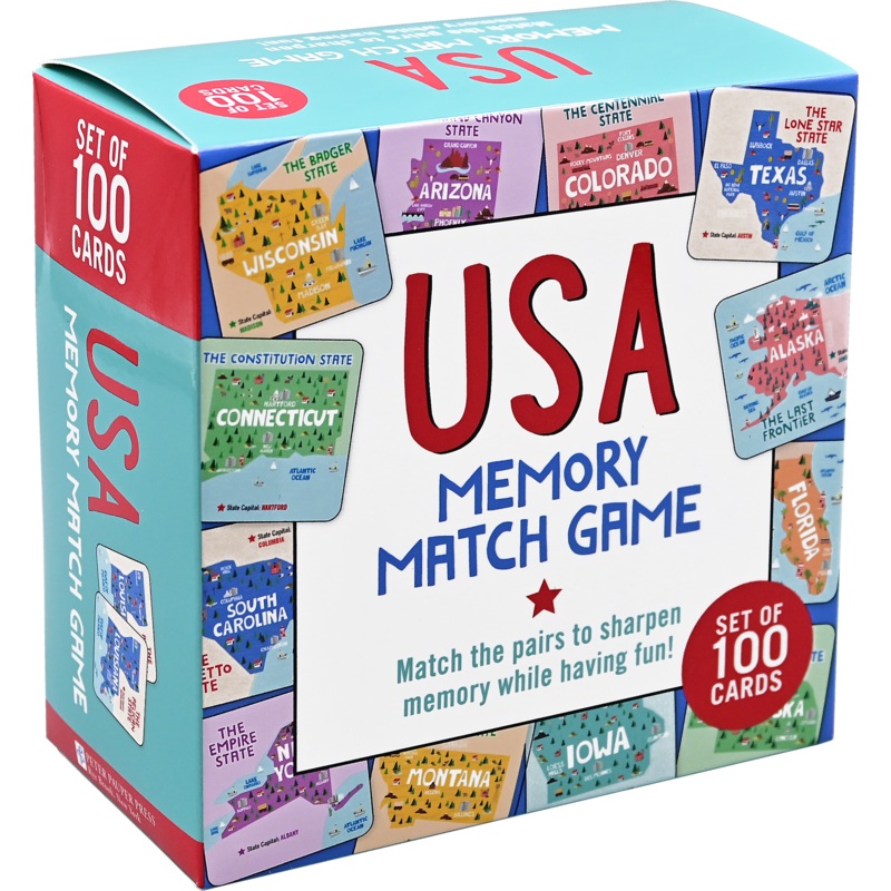 USA Memory Match Game (Set of 100 cards)