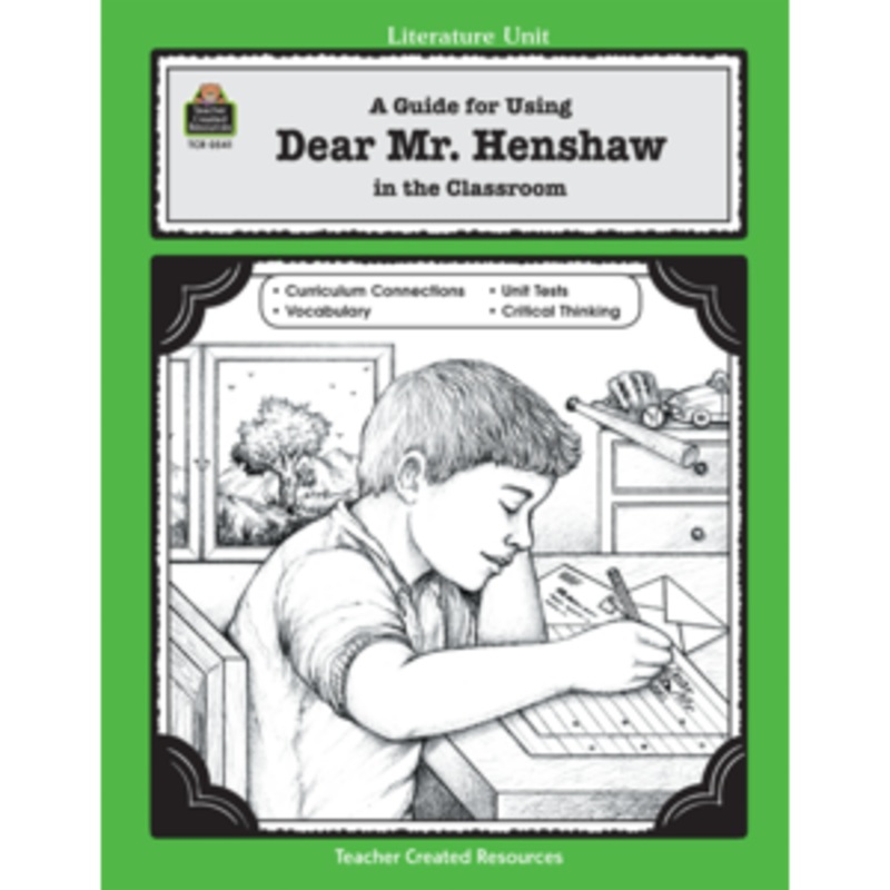 A Guide for Using Dear Mr. Henshaw in the Classroom