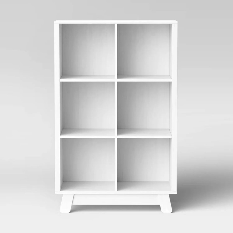 Hudson Cubby Bookcase – White