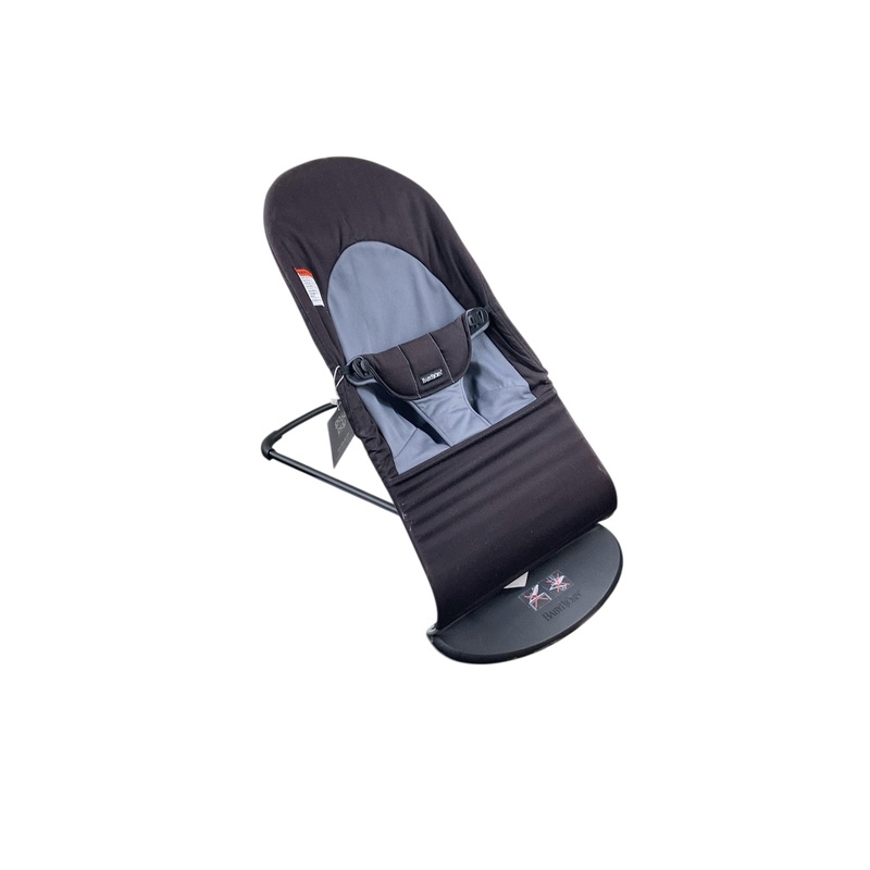 BabyBjorn Bouncer Balance, Black Frame, Black/Dark Gray