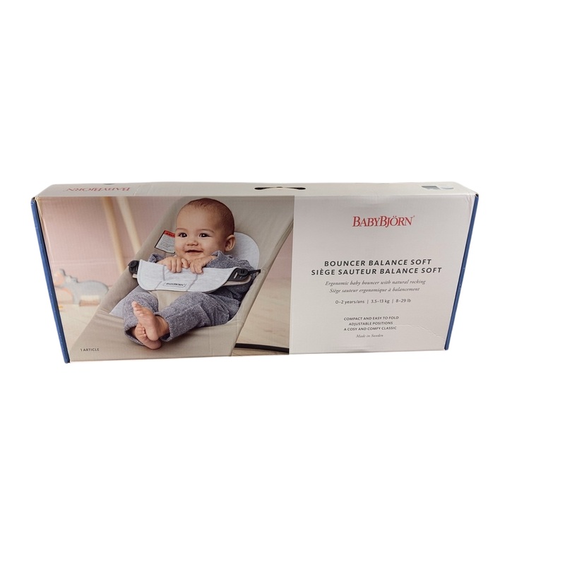 BabyBjorn Bouncer Balance, Light Gray Frame, Light Sage/White